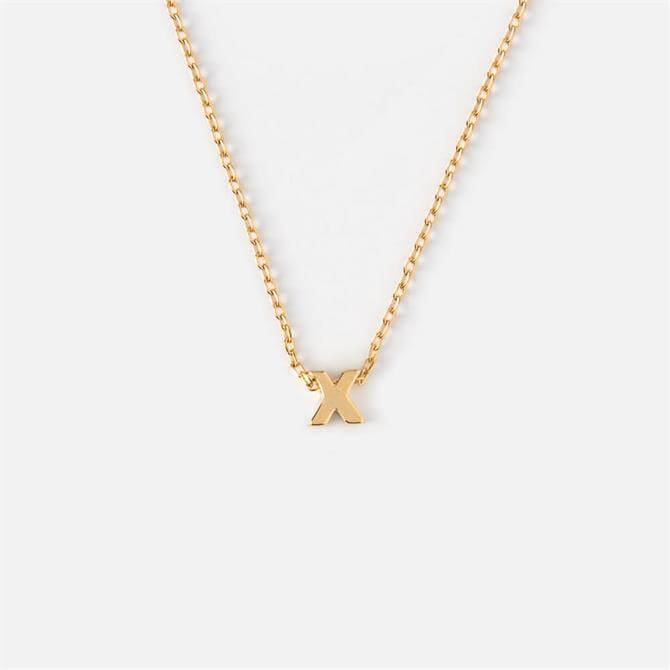 Orelia London Jewellery Initial ‘X’ Gold Necklace